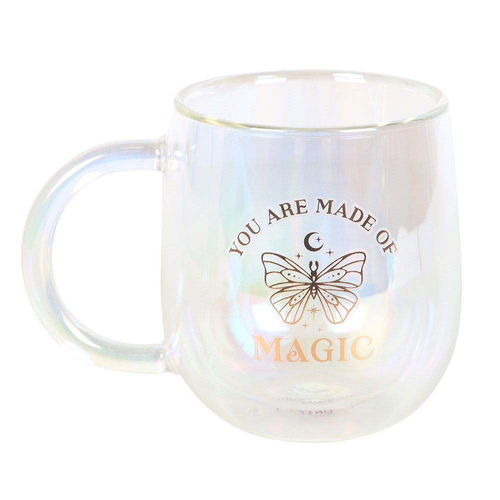 You Are Made of Magic Doppelwandige Glas-Tasse